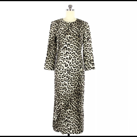 NWT Rag & Bone Leopard Silk Midi Dress - Picture 3 of 4